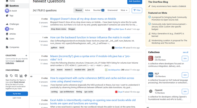 かつては開発者必見のStack Overflow、投稿数激減もAI時代に対応した生き残り策とは?