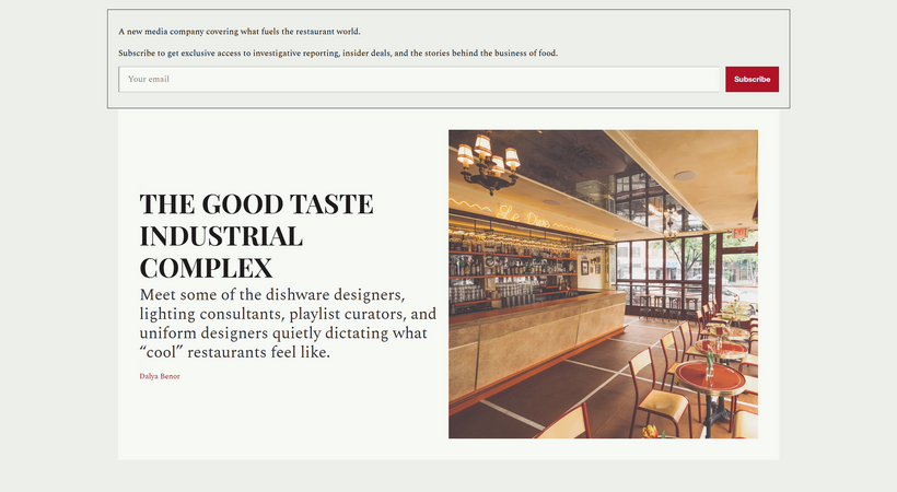 食のビジネスメディア「Caper」が250万ドルの資金調達でローンチ、Puck共同創業者がテック企業型の報酬モデルを導入