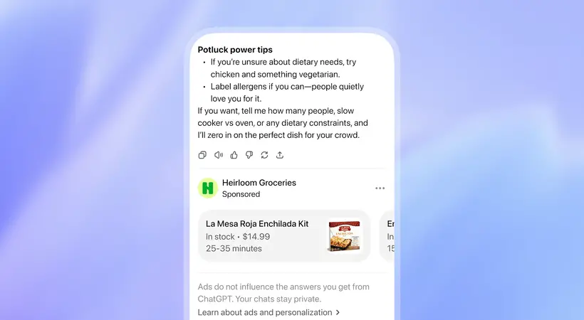 OpenAI、ChatGPT広告で商品フィード型キャンペーンを導入　最大200万商品の自動広告生成へ