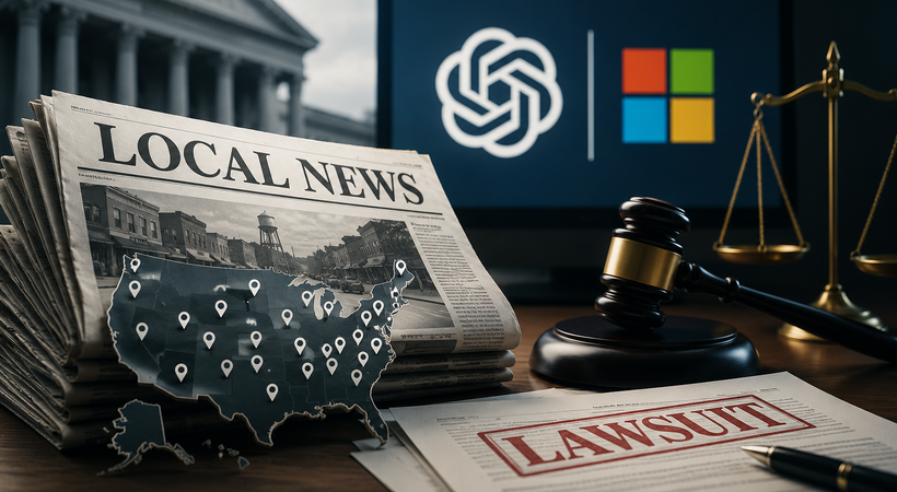 米ローカル紙400紙がOpenAIとMicrosoftを提訴、「史上最大のローカル新聞連合」による著作権侵害訴訟