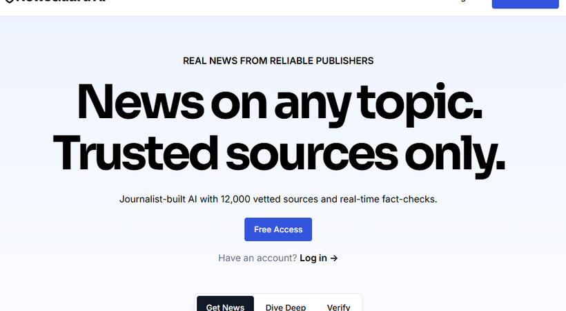 NewsGuardが信頼済みニュース限定のAIチャットボット「NewsGuard AI」を公開、出版社と50:50で収益分配へ