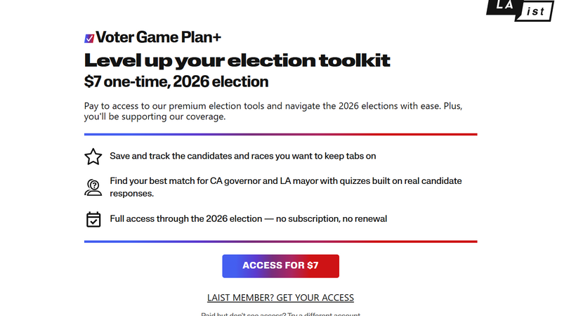 LAist、7ドルの選挙ツール「Voter Game Plan+」で公共メディアの読者収益モデルを実験