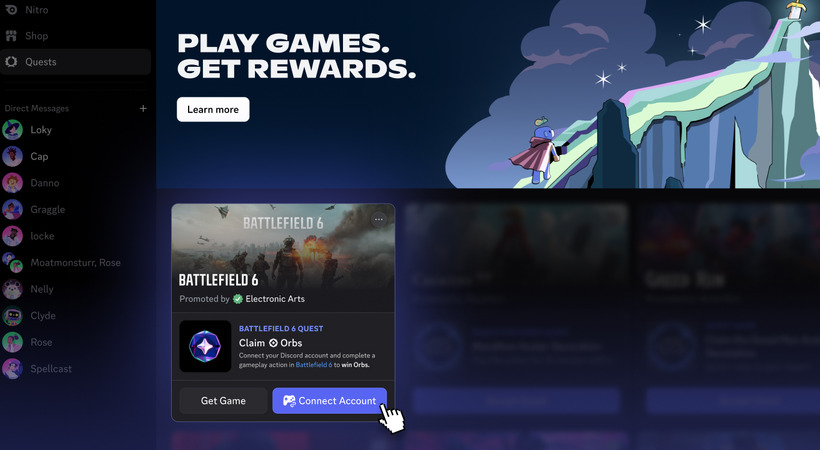 Discord、成果報酬型広告「Play Quest+」発表 EA『Battlefield 6』で初展開、ゲーム内行動に応じ報酬付与