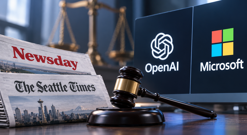 米ニューズデイとシアトル・タイムズがOpenAIとマイクロソフトを提訴、著作権侵害を主張