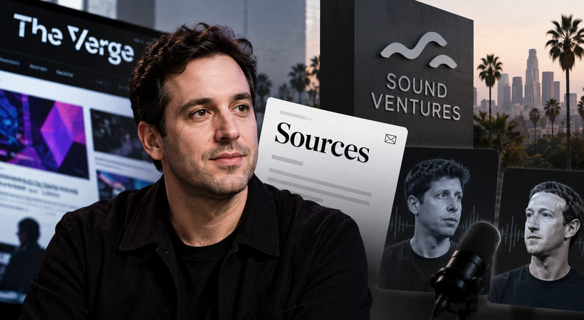 テック記者アレックス・ヒース氏がVC「Sound Ventures」のパートナーに、ニュースレター「Sources」は独立運営を継続
