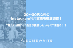 20～30代女性のInstagram利用実態調査・・・好む投稿は「リアルな生活感」 画像