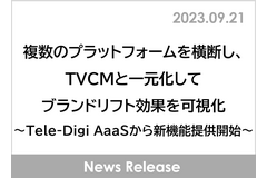 博報堂DYMPのTele-Digi AaaSに新機能　TVCMと一元化したブランドリフトを可視化 画像