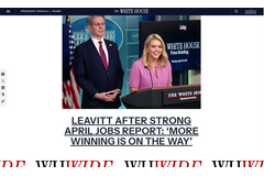 トランプ政権、独自ニュースサイト「White House Wire」開設 画像