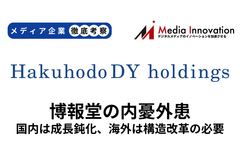 博報堂、国内の成長鈍化、海外も構造改革費用の計上を迫られる【メディア企業徹底考察 #213】 画像