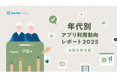 高齢者のデジタル行動を可視化、フラーが「年代別アプリ利用動向レポート2025」を公開 画像