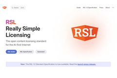 AI時代のコンテンツ利用ルールを再定義する新標準「Really Simple Licensing 1.0」が正式公開 画像