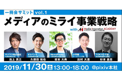 11月30日開催で一冊会サミット「メディアのミライ事業戦略」 とMedia Innovationがコラボ、『ベンチャーピッチ』登壇者を募集 画像