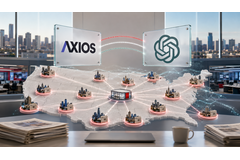 Axios、OpenAIとの3年契約でローカルニュース13本を立ち上げへ 購読者200万人超も黒字化は道半ば 画像