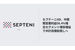 セプテーニHD、中間期営業利益56.4%増　全セグメント増収増益で中計目標前倒しへ 画像