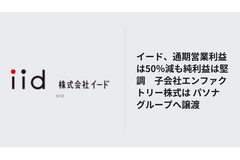 イード、通期営業利益は50％減も純利益は堅調　子会社エンファクトリー株式は パソナグループへ譲渡 画像