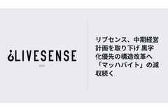 リブセンス、中期経営計画を取り下げ 黒字化優先の構造改革へ 「マッハバイト」の減収続く 画像