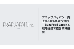 プラップジャパン、2026年8月期は増収増益　BuzzFeed Japanと提携しクリエイティブ・AI領域を強化 画像