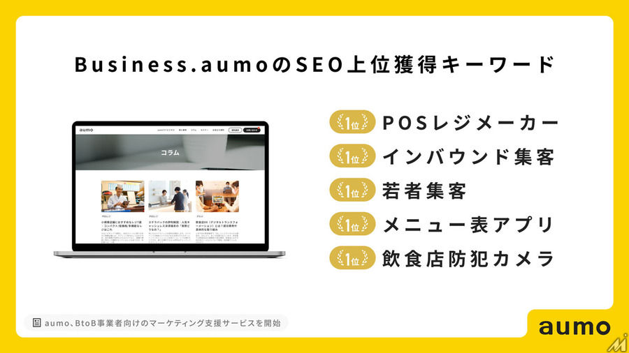 「Business.aumo」がBtoB事業者向けマーケティング支援サービスを開始
