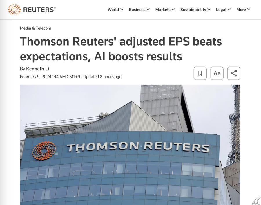 https://www.reuters.com/business/media-telecom/thomson-reuters-reports-higher-fourth-quarter-revenue-2024-02-08/