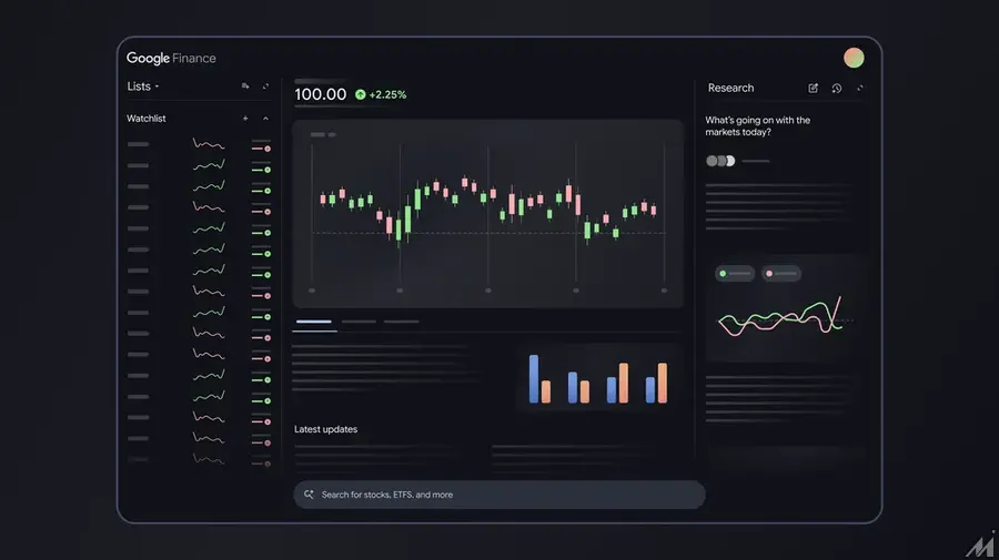 グーグル、AI搭載の「Google Finance」をテスト中