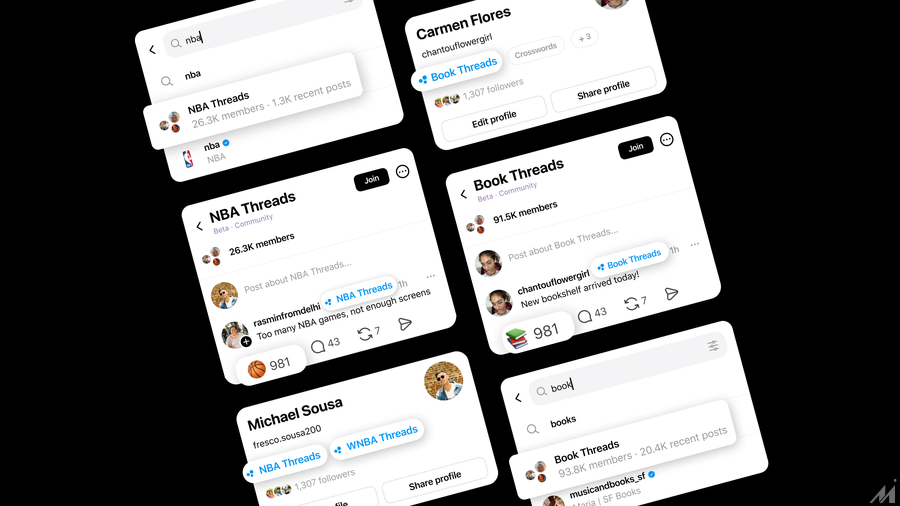 メタ、Threadsに「コミュニティ機能」を導入　テーマ別の交流促進を狙う
