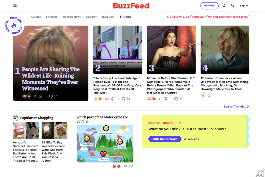 バズフィード、減収・赤字転落でも「ダイレクト訪問」が主力に　GenZとの関係強化で立て直し図る