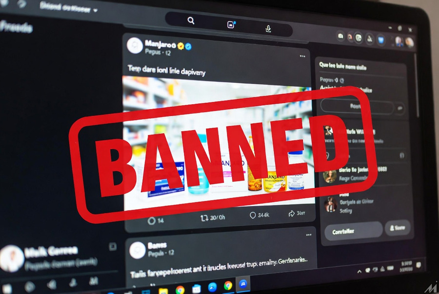 SNSに投稿されている医療宣伝のイメージ