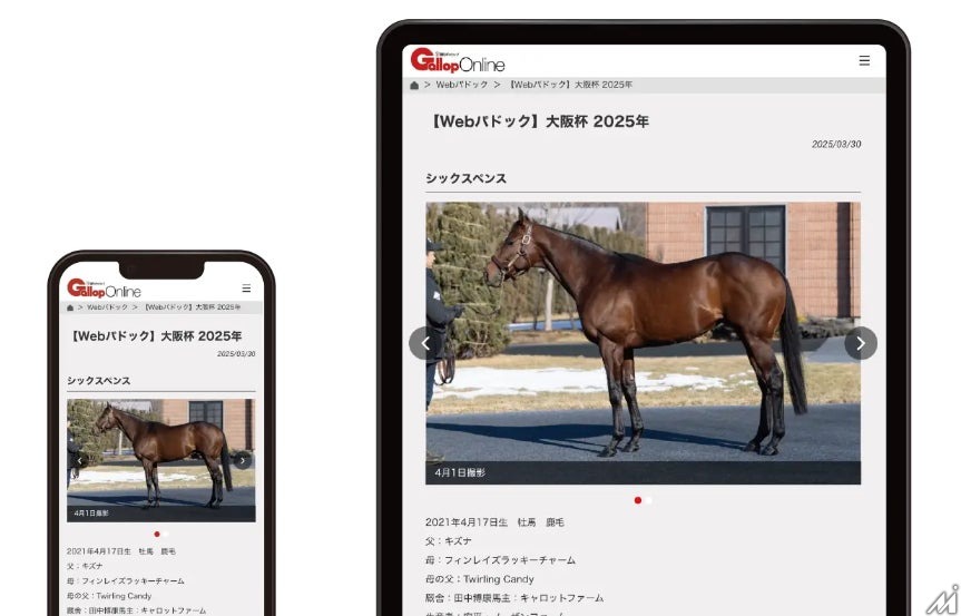 産経新聞社、競馬雑誌「週刊ギャロップ」のWEBサービス「週刊Gallop Online」をオープン