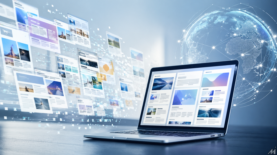 AIが生成するサイトのイメージ(編集部作)