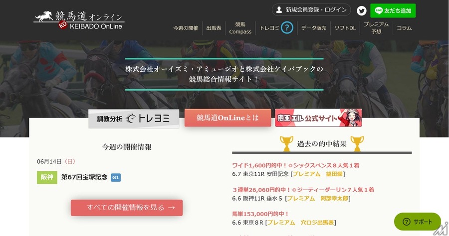 フリックスルー、老舗競馬メディア「競馬道OnLine」「タイムフィルターOnLine」「競馬予想GP」等の事業をオーイズミ・アミュージオから譲受へ
