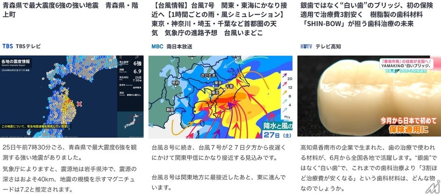 「TBS NEWS DIG」が2026年6月に月間3.76億PVで過去最高を更新、4か月連続で3億PV超え