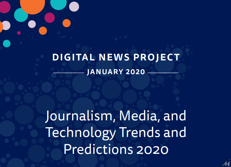 AI導入、Cookie規制、米大統領選・・・海外メディアの方針は？ロイター研が「2020年メディア予測」を発表
