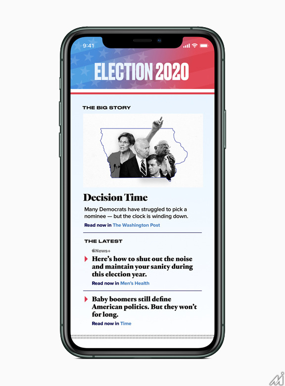 Apple Newsが2020大統領選に向けた特設ページをオープン