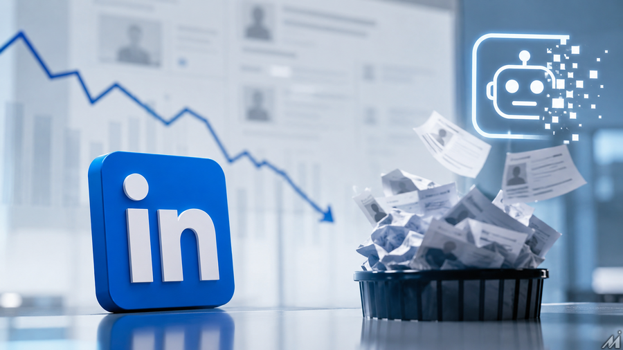 LinkedIn、「AIスロップらしい」報告ボタンの利用が100万回超え　閲覧数は4割減少