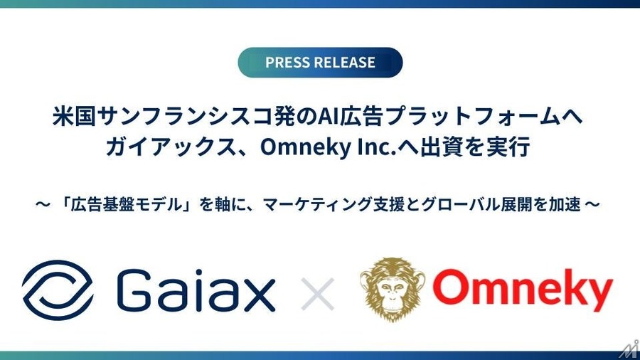 ガイアックス、米国発AI広告プラットフォーム「Omneky」へ出資