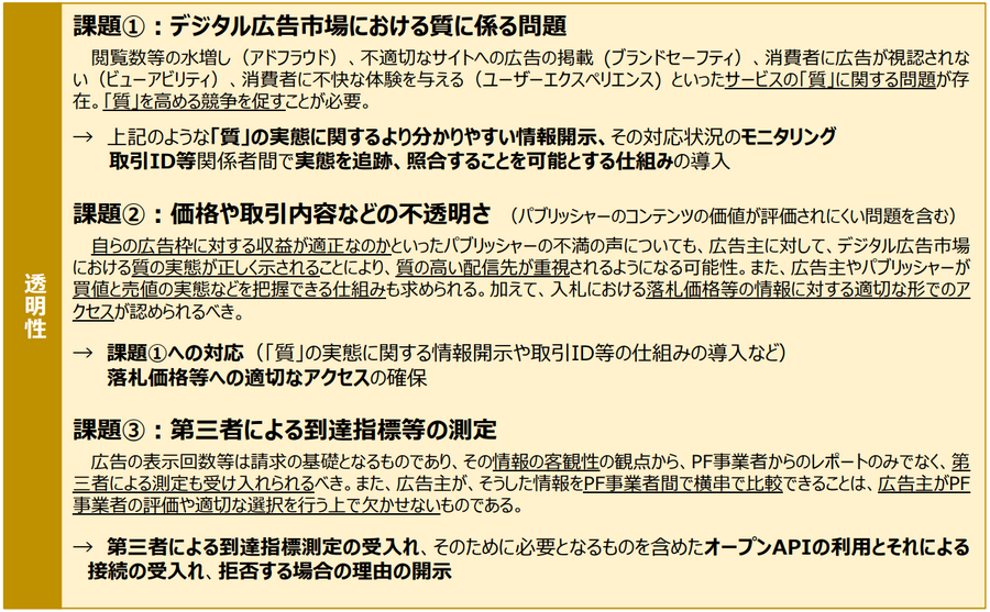 政府、デジタル広告市場の問題や解決策について中間報告・・・プラットフォーム事業者のあり方やパーソナルデータ利用について踏み込む