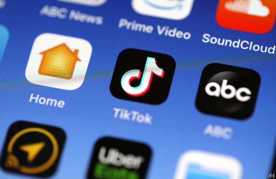 <p>SAN ANSELMO, CALIFORNIA – NOVEMBER 01: In this photo illustration, the Tik Tok app is displayed on an Apple iPhone on November 01, 2019 in San Anselmo, California. The Committee on Foreign Investment in the United States (CFIUS) has started a national security investigation of social media app TikTok after Beijing ByteDance Technology Co acquired U.S. social media app Musical.ly for $1 billion. (Photo Illustration by Justin Sullivan/Getty Images)</p>