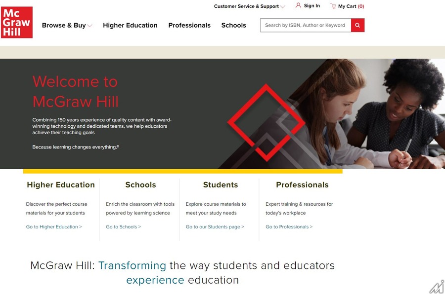 米McGraw-Hill EducationをPEファンドのPlatinum Equityが45億ドルで買収・・・パンデミックで拡大するオンライン教育市場の今後に期待