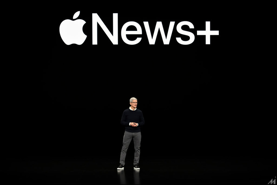 <p>CUPERTINO, CA – MARCH 25:  Apple Inc. CEO Tim Cook speaks during a company product launch event at the Steve Jobs Theater at Apple Park on March 25, 2019 in Cupertino, California. Apple Inc. announced the launch of , it’s new video streaming service, and also unveil a premium subscription tier to its News app. (Photo by Michael Short/Getty Images)</p>