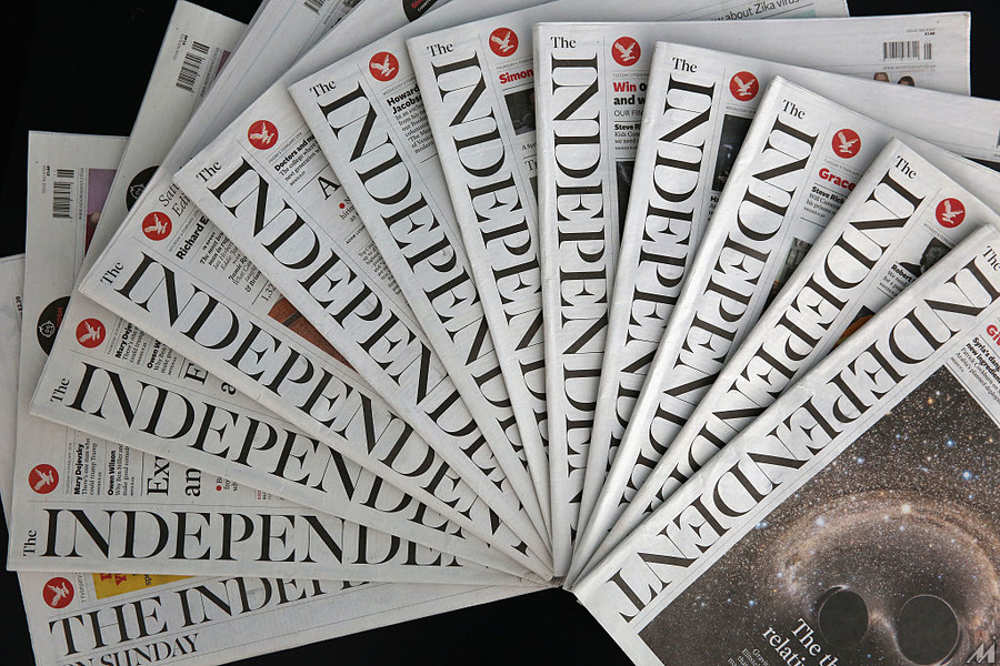 <p>LONDON, ENGLAND – FEBRUARY 12:  In this photo illustration is a selection of the The Independent newspapers on February 12, 2016 in London, United Kingdom. The British newspaper ‘The Independent’ which has been in circulation since 1986, will move to a ‘digital only’ platform from March 26, 2016, the owners ESI Media said in a statement today.  (Photo by Dan Kitwood/Getty Images)</p>
