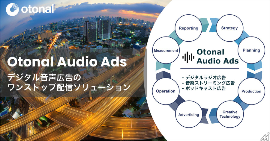 オトナル、デジタル音声広告サービス『Otonal Audio Ads』を提供開始