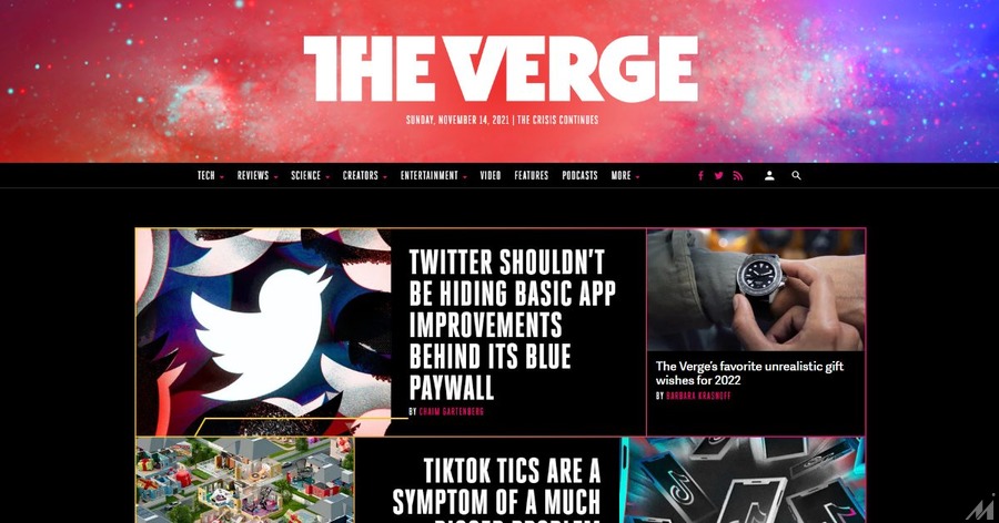 ニュースメディア The Verge、「情報源の匿名化」を原則拒否するポリシー変更