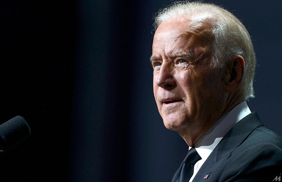 <p>WASHINGTON, DC – OCTOBER 03:  Vice President Joe Biden speaks during the 19th Annual HRC National Dinner at Walter E. Washington Convention Center on October 3, 2015 in Washington, DC.  (Photo by Leigh Vogel/Getty Images)</p>