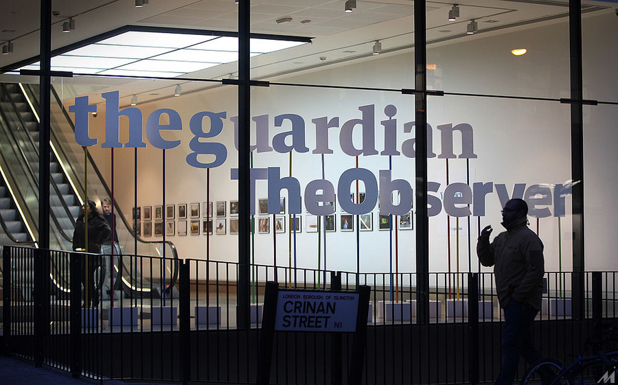<p>LONDON, ENGLAND – DECEMBER 12:  A general view of the Guardian and Observer newspaper’s office, situated near King’s Cross on December 12, 2011 in London, England. The Guardian has lead press coverage of the phone hacking story. The Leveson inquiry is being lead by Lord Justice Leveson and is looking into the culture, practice and ethics of the press in the United Kingdom. The inquiry, which will take evidence from interested parties and may take a year or more to complete, comes in the wake of the phone hacking scandal that saw the closure of The News of The World newspaper.  (Photo by Peter Macdiarmid/Getty Images)</p>