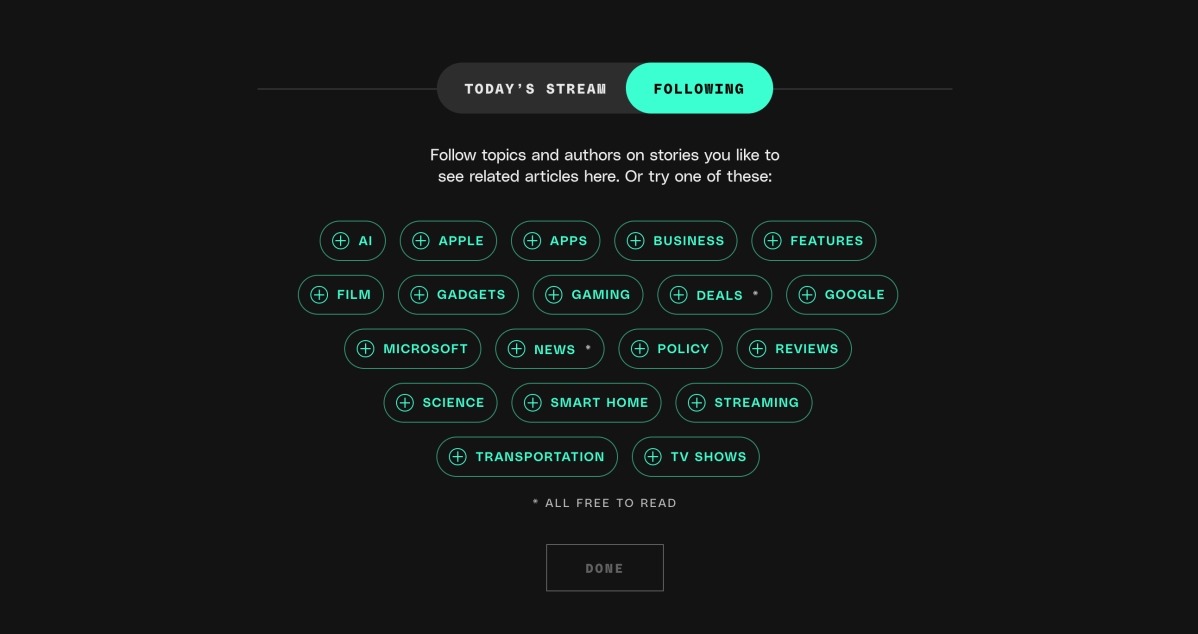 テック系メディア「The Verge」、読者がタイムラインをカスタマイズできる「フォロー」機能導入 画像