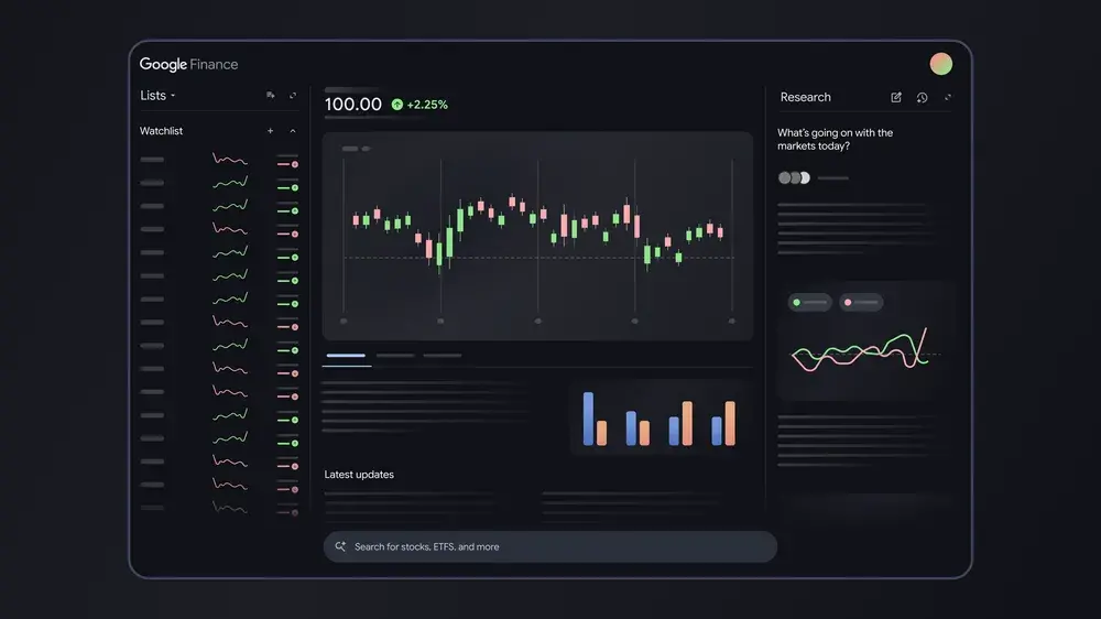 グーグル、AI搭載の「Google Finance」をテスト中 画像