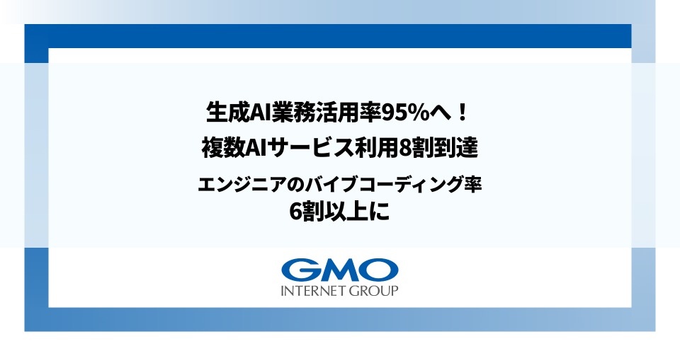 GMO、生成AI活用で1,572人分の労働力を創出　複数AIサービス利用率が1年で1.5倍に 画像