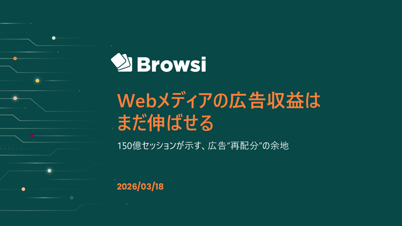 Browsi山田氏が語る「広告を増やすから再分配へ」、150億セッションのデータが示す改善余地 画像
