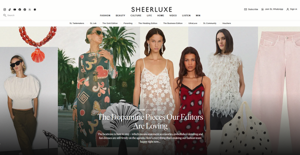 英Future plc、ファッション・ビューティー特化のSheerLuxeを買収　クリエイターエコノミーとの融合加速 画像