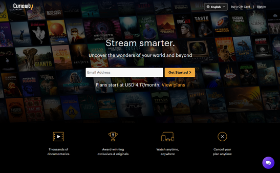 科学や歴史をテーマにした作品を制作するCuriosityStream、AI学習データライセンス収益が48%増 画像